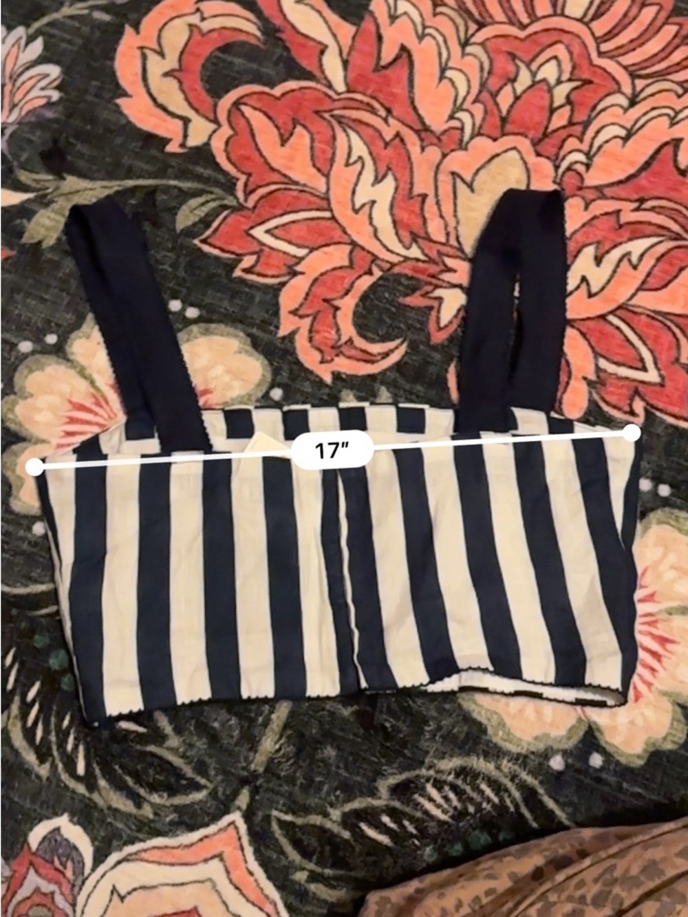 Agua Bendita Striped Crop Top NWT The RealReal Authenticated XL 💙 - Picture 8 of 12